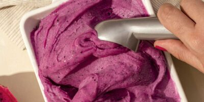 A deliciosa volta do gelato de Pitaya&Cambuci da Bacio di Latte