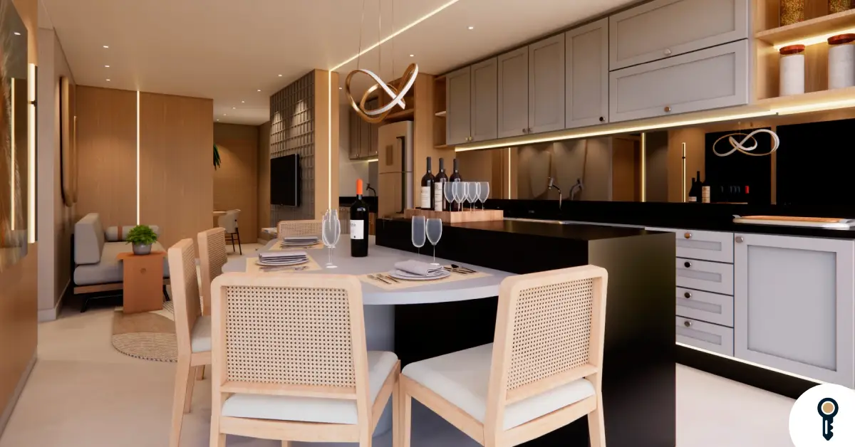 Cozinha Integrada com a sala: o coração social da casa moderna