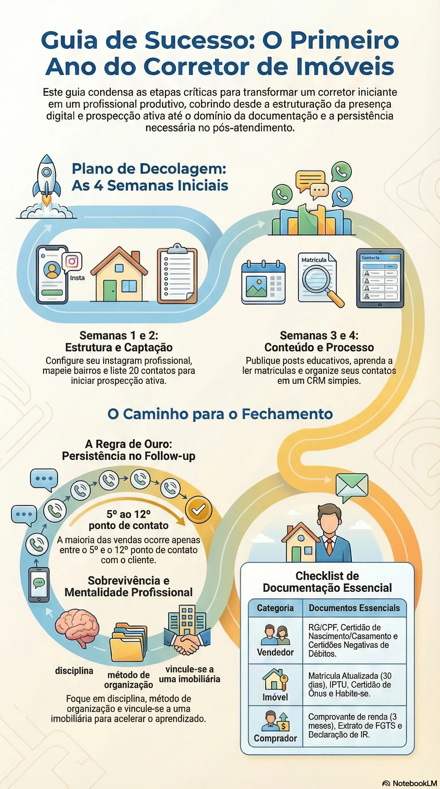 Corretor Iniciante Infográfico